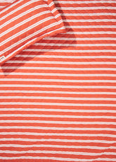 Jogo de Colcha Elástico Infantil - Listrado Carmim